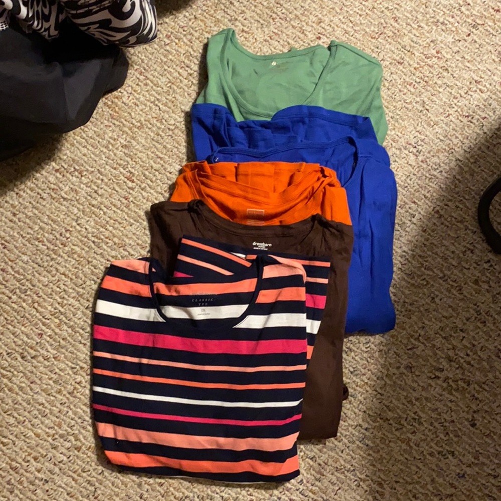 Long Sleeve Colored Shirts size XL-1X